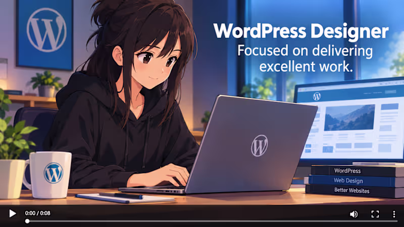 Cover image for WordPress Website Design with Elementor