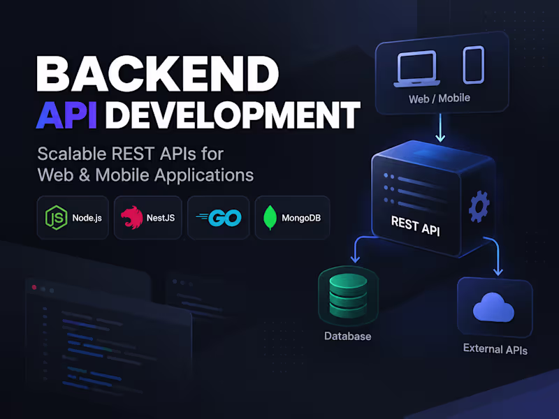 Cover image for I will build a scalable REST API for your application