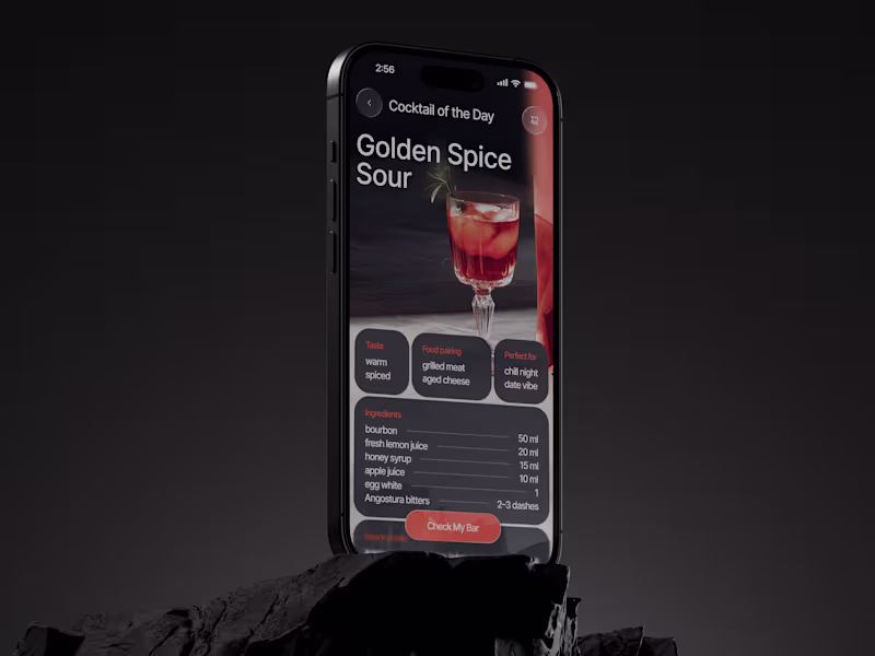 Cover image for 🍸 Product design for cocktail mobile app | Hyperactive