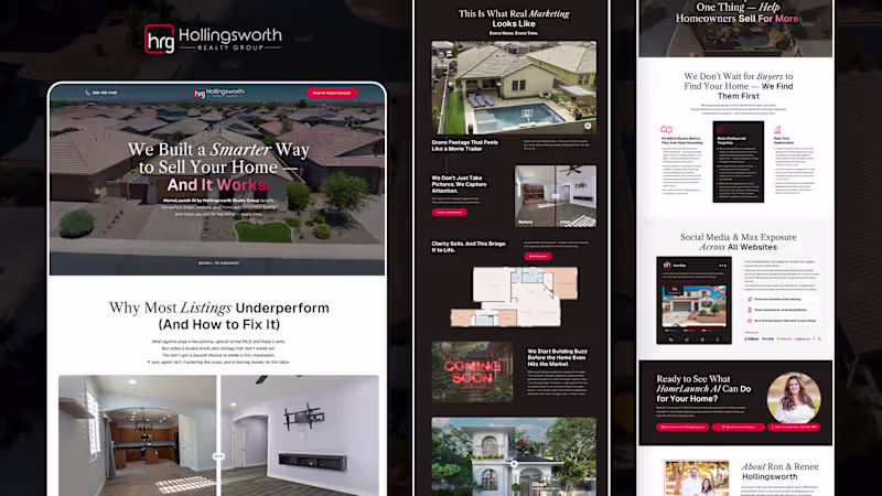 Cover image for Realtor Conversion Landing Page