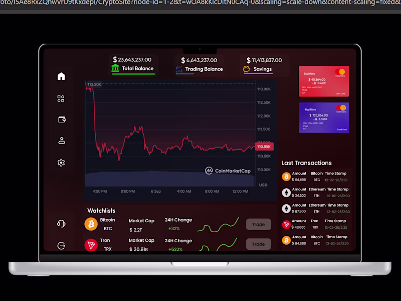 Cover image for Full working prototype of a web3 cryptocurrency webapp