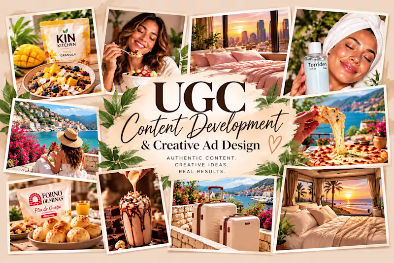 Cover image for UGC Content Development & Creative Ad Design