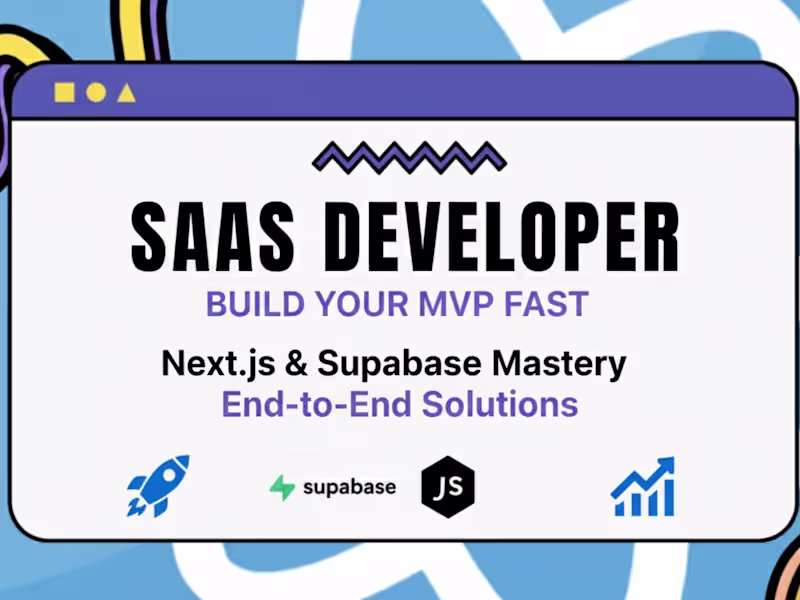 Cover image for build saas mvp with Next.js & Supabase.