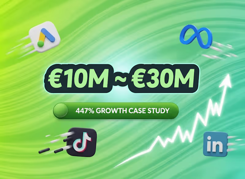 Cover image for Growth-focused performance leader. +447% revenue growth thro...