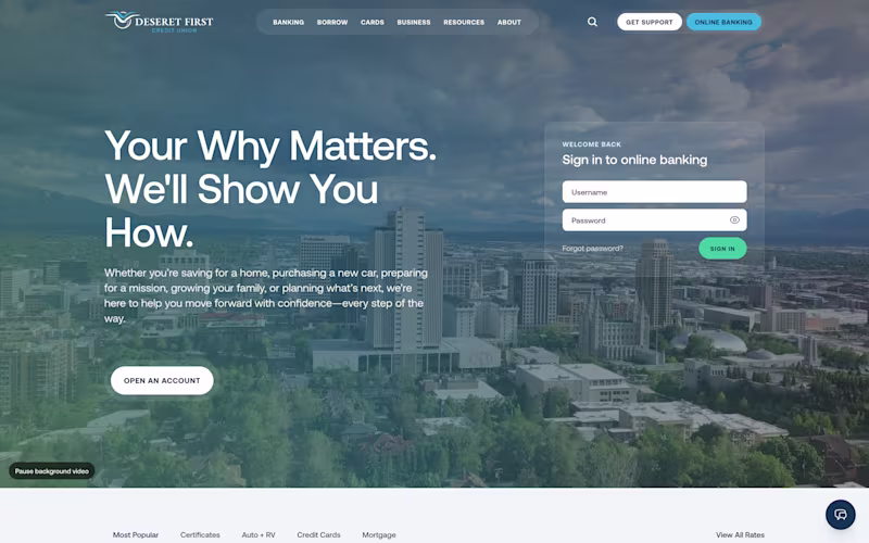 Cover image for Deseret First Credit Union — Figma to Next.js Build