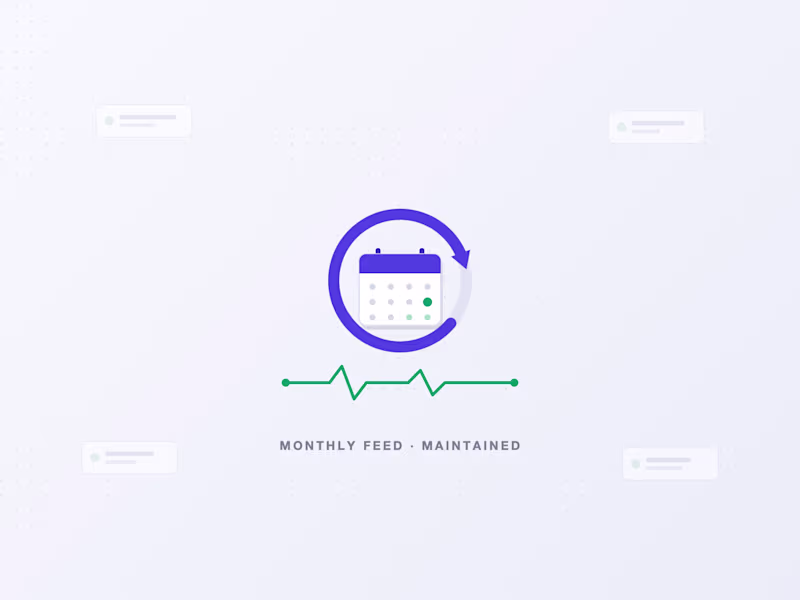 Cover image for Monthly Data Feed — Fresh Scrapes + Scraper Maintenance