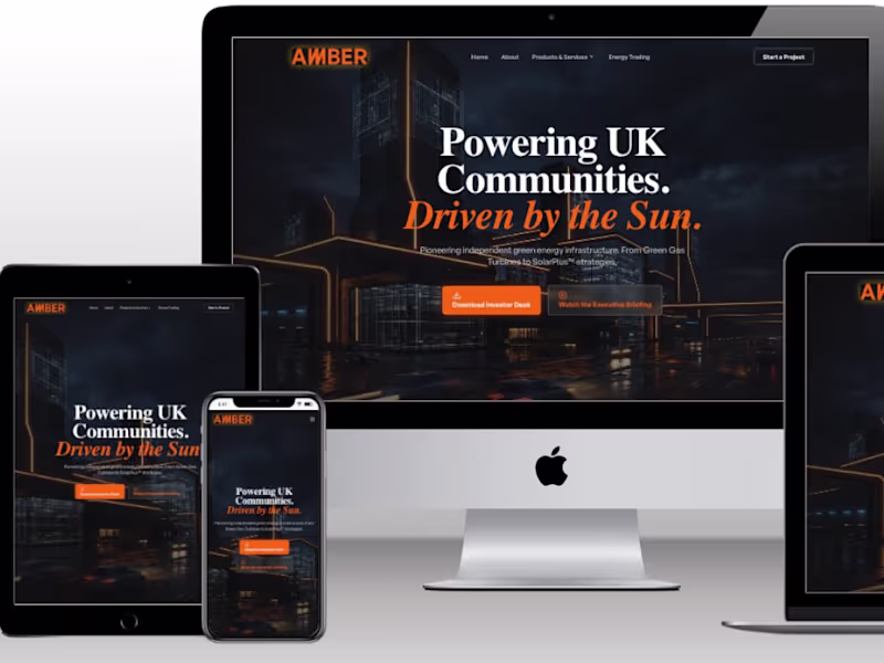 Cover image for Designed and built a responsive,