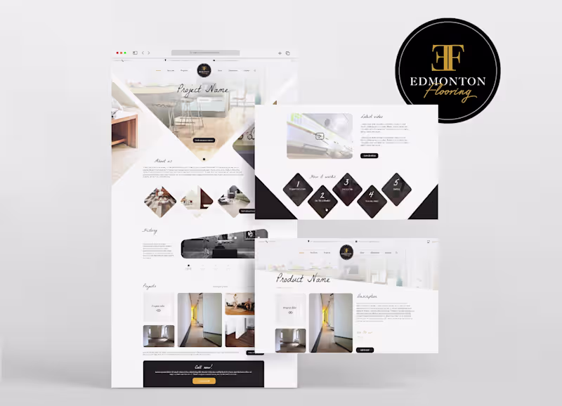 Cover image for UI/UX Design and Wordpress Development - Edmonton Flooring