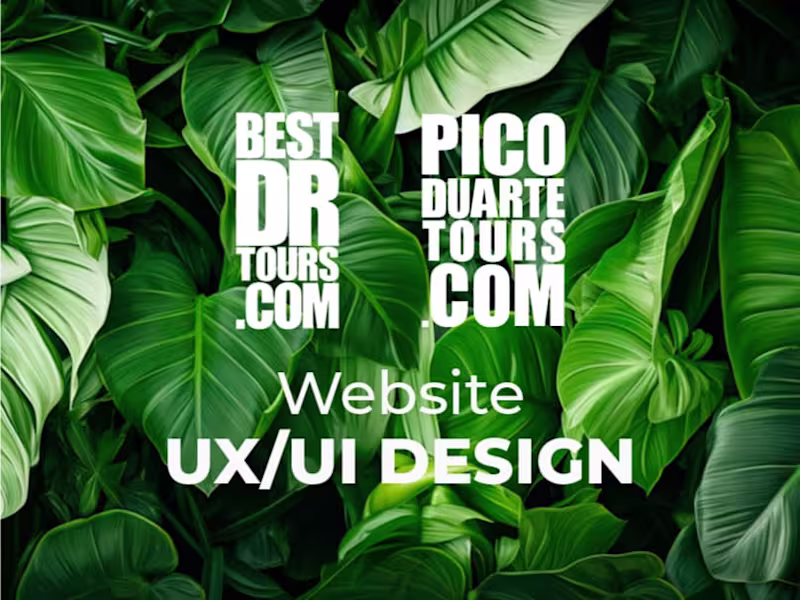 Cover image for BestDRTours.com & PicoDuarteTours.com | UX/UI Design 