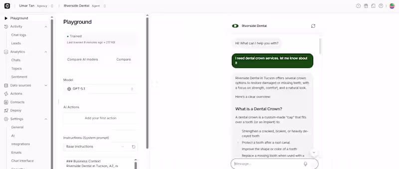 Cover image for Automating Support for Riverside Dental with a Custom AI Agent