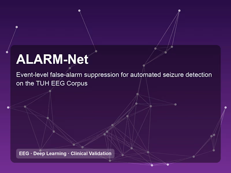 Cover image for ALARM-Net: False-Alarm Suppression for EEG Seizure Detection