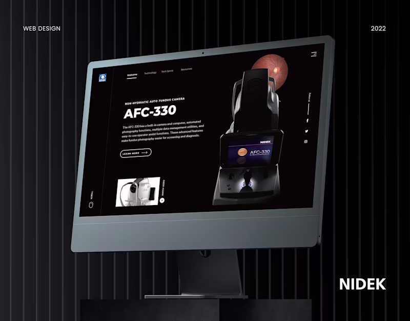 Cover image for NIDEK | WEB DESIGN