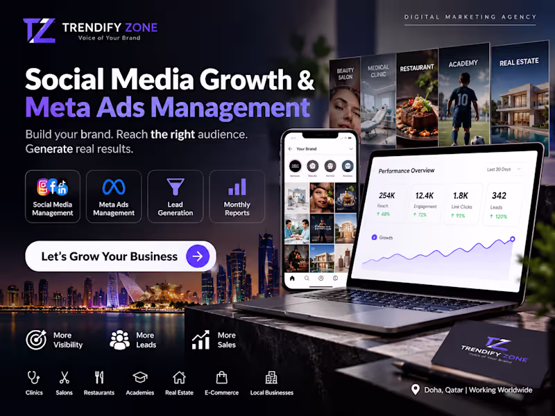 Cover image for Social Media Growth & Meta Ads Management