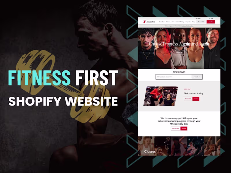 Cover image for Fitness First | Shopify Website