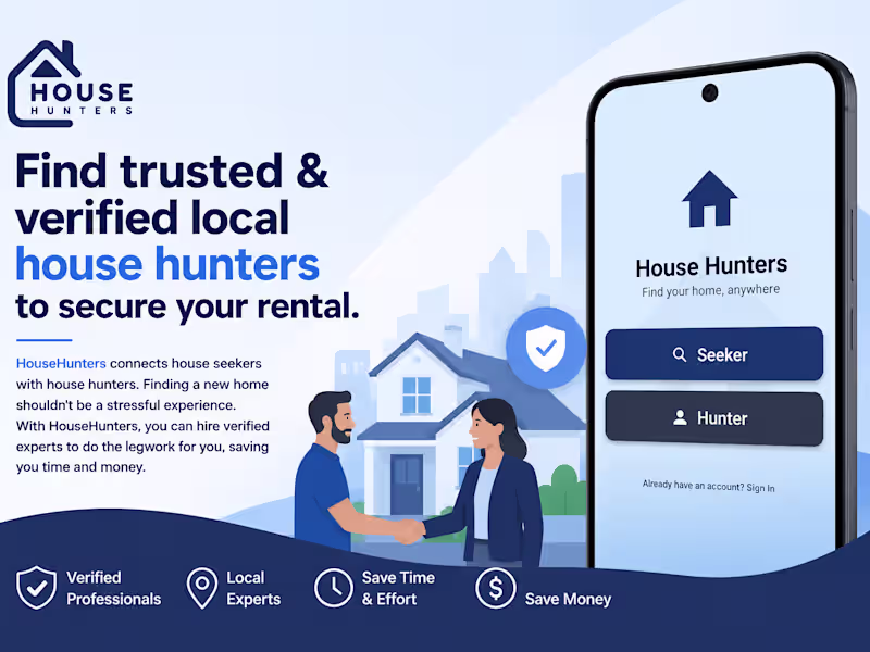 Cover image for HouseHunters - On-Demand House Hunting Platform