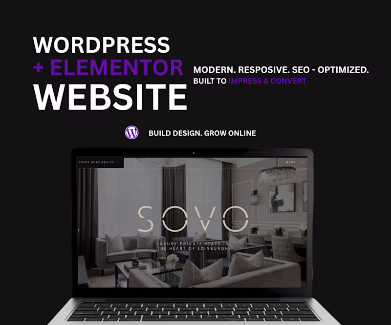 Cover image for Custom WordPress + Elementor Website (5 Pages)