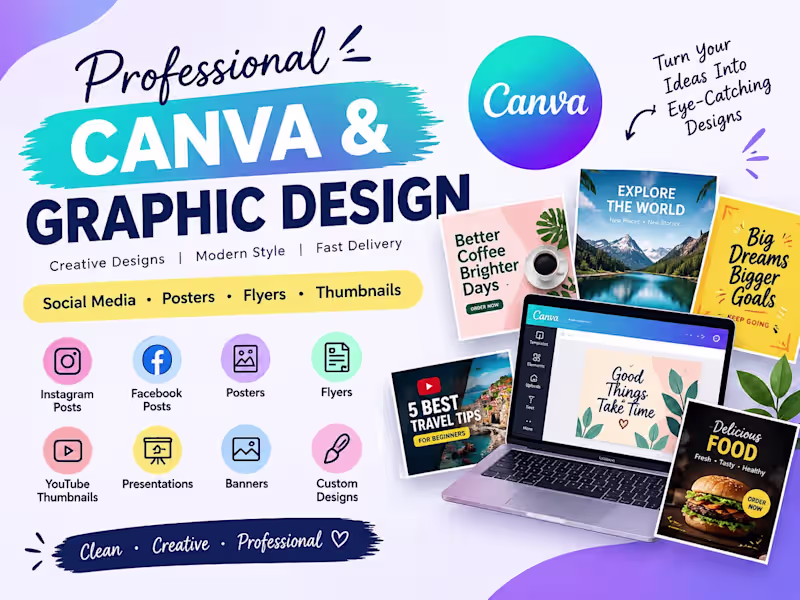 Cover image for Professional Canva & Graphic Desgine Service