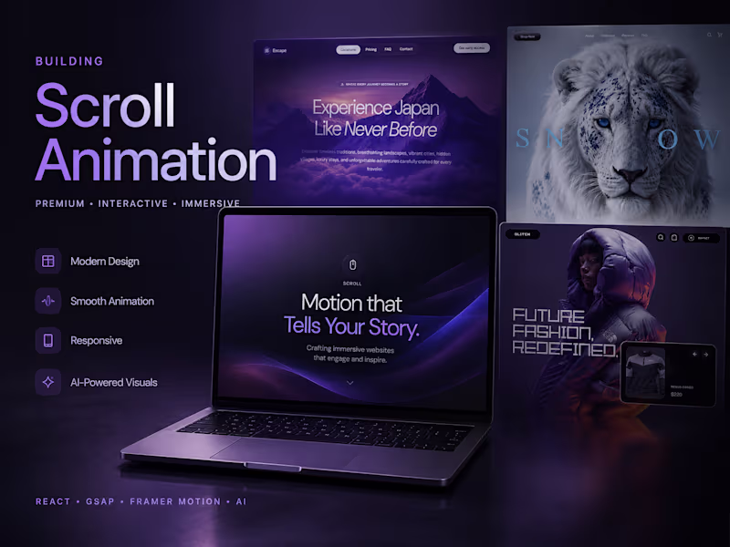 Cover image for Build Premium Scroll-Animated Websites That Feel Like Apple