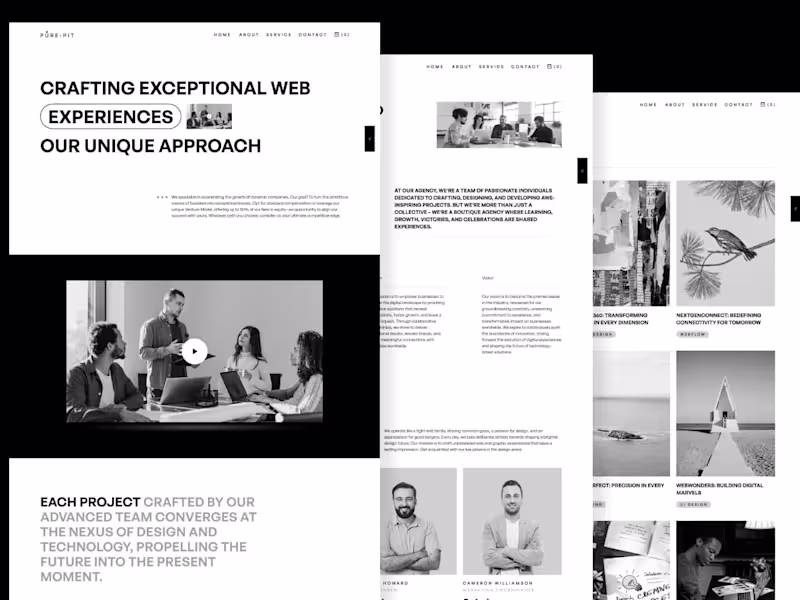 Cover image for Pure - Fit | Agency Website
