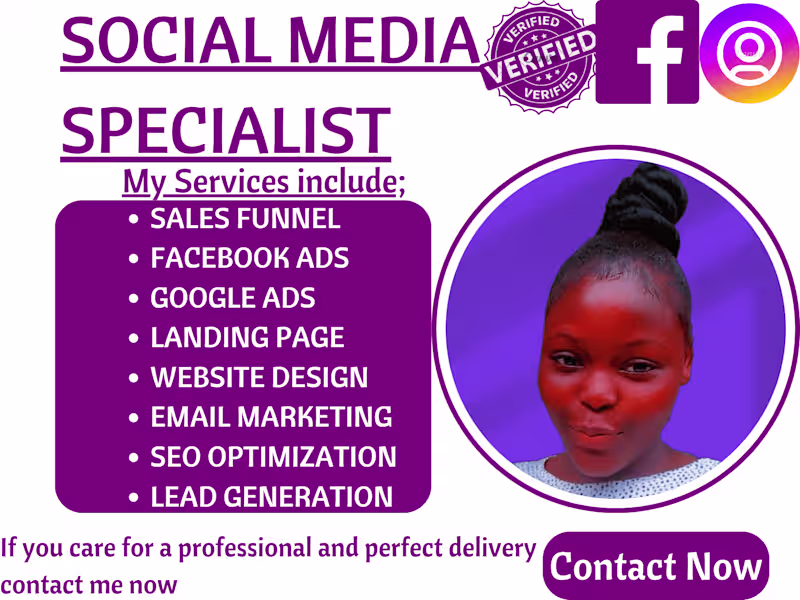 Cover image for Wil be your social media manager for your Life insurance service