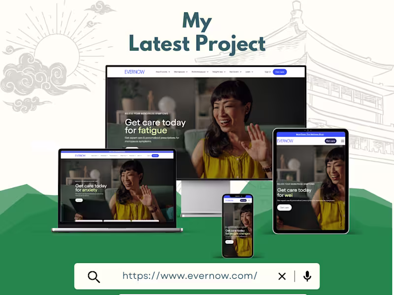Cover image for Evernow – Webflow Modern Mental Wellness Platform Website