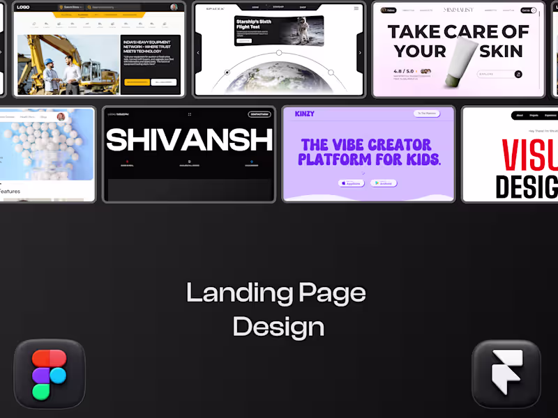 Cover image for  Landing Page Design