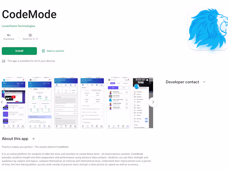 Cover image for CodeMode - Apps on Google Play