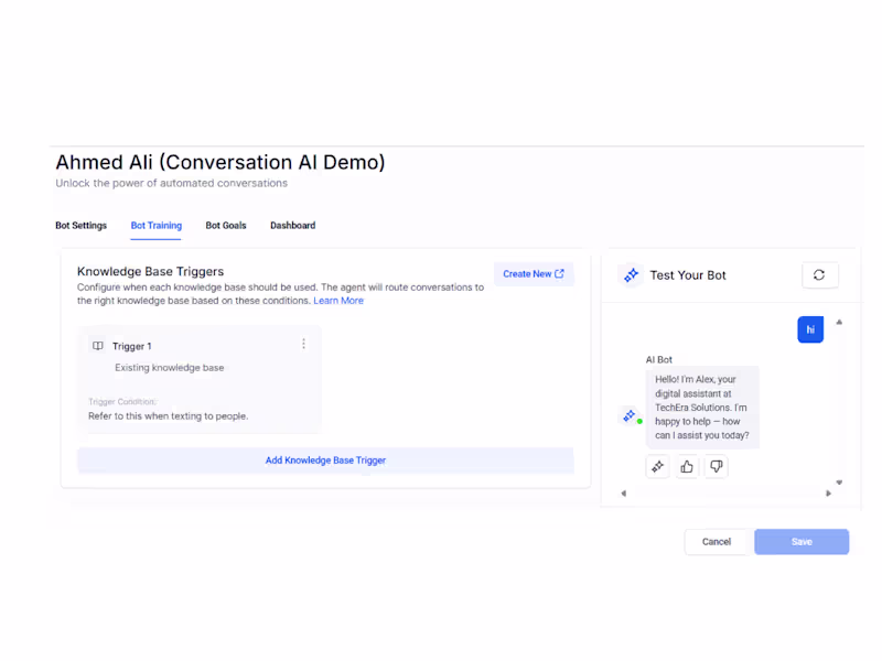Cover image for Custom AI Chatbot Development for