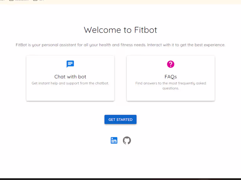 Cover image for Fitness chatbot