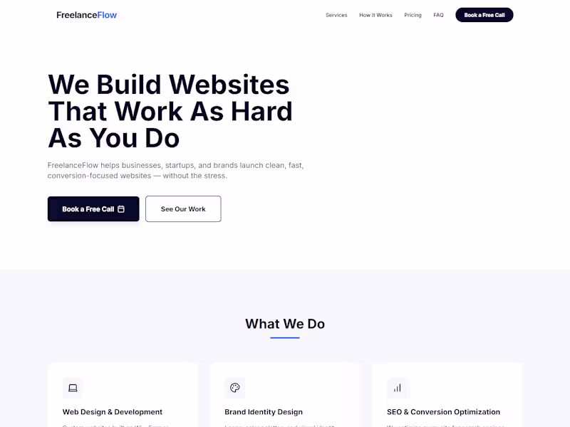 Cover image for FreelanceFlow: Freelance Web Design Agency