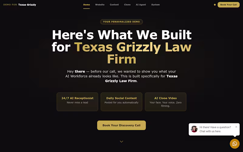 Cover image for Personalized AI Workforce Demo — Denton Law Firm