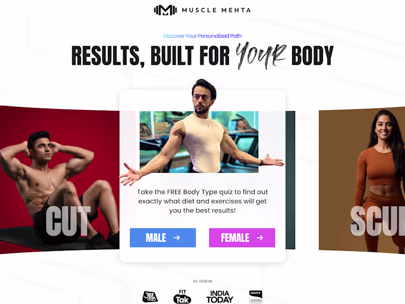 Cover image for Designed a Landing Page with