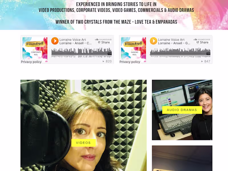 Cover image for Bilingual Voiceover Artist with home studio