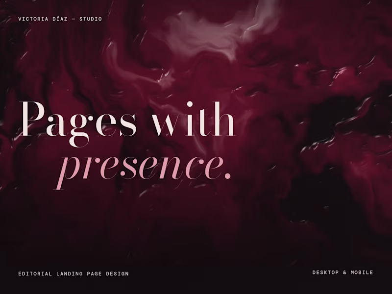 Cover image for A landing page with a point of view