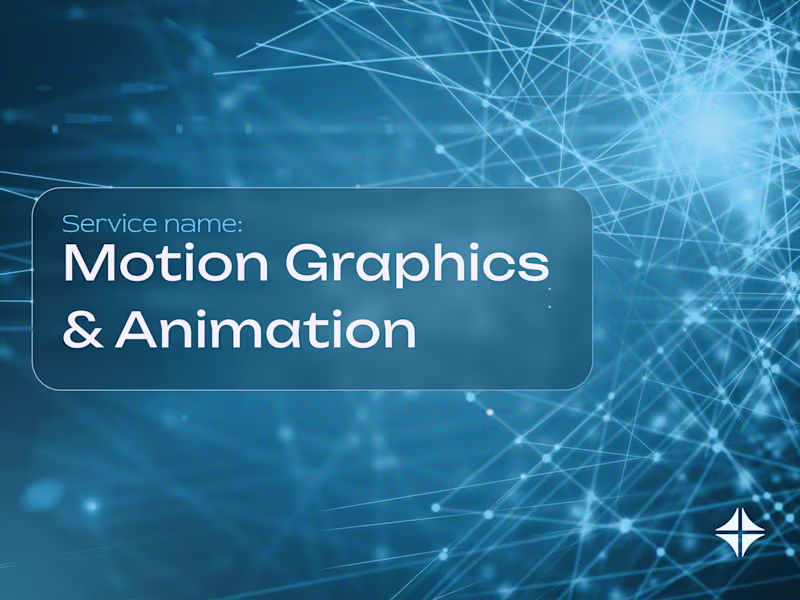 Cover image for Motion Graphics & Animation