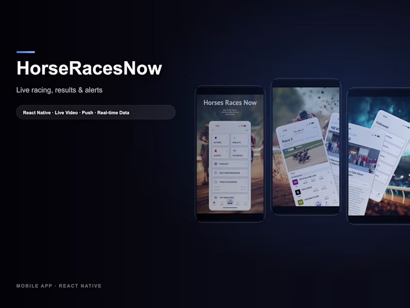 Cover image for Development of HorseRacesNow Sports App
