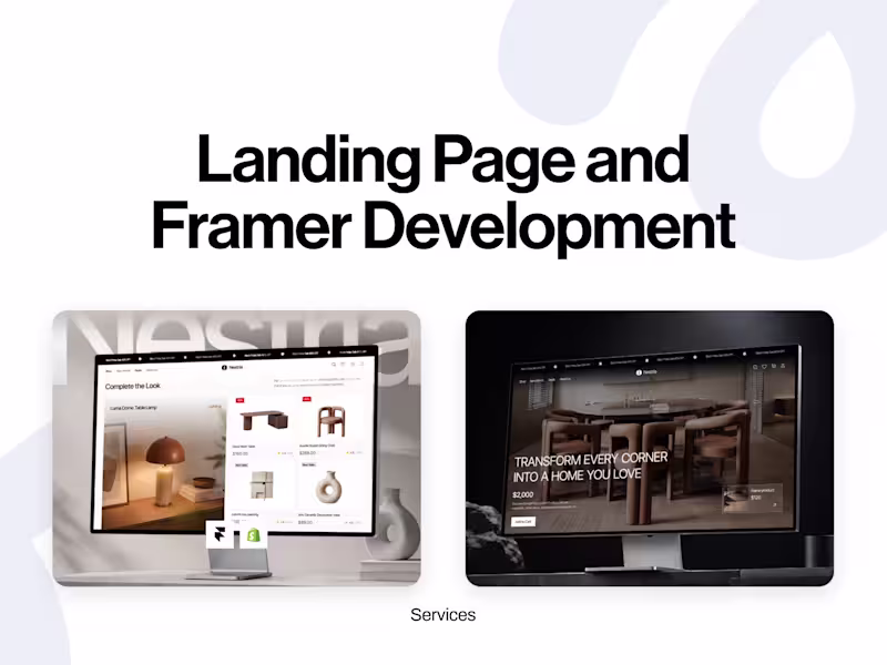 Cover image for Landing Page + Framer Development