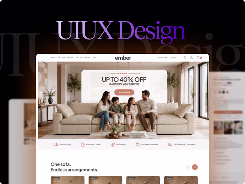 Cover image for UI/UX Design for Websites & Digital Products