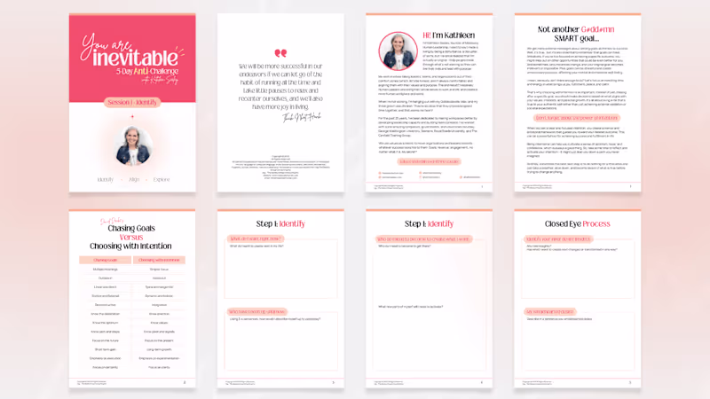 Cover image for Feminine & Modern Workbook Design