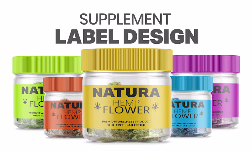 Cover image for Supplement Label Design for Health & Wellness Brands
