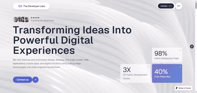 Cover image for Framer Website Design & Development
