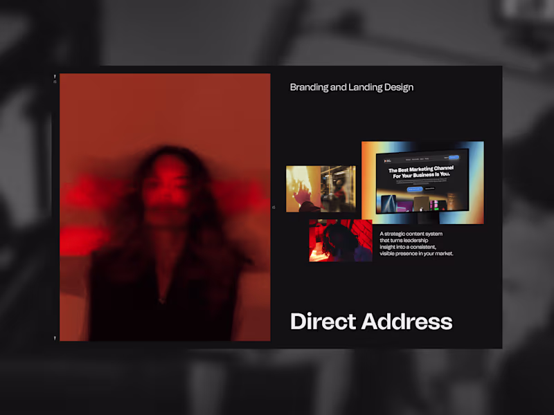 Cover image for Direct Address — Brand Identity & Landing Page Design