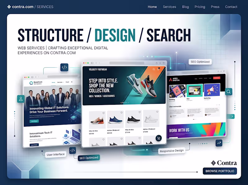 Cover image for Business Website — Full Cycle: Architecture, Design & SEO