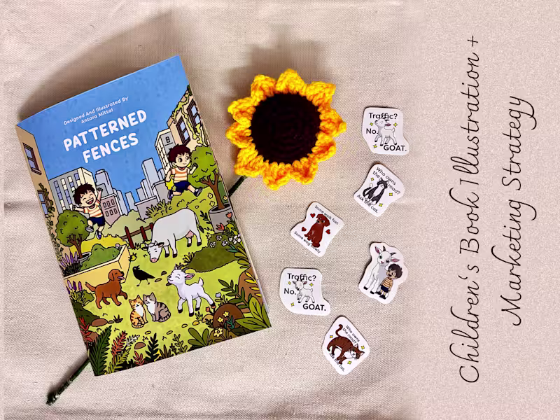 Cover image for Patterned Fences - Children's Book + Marketing Strategy