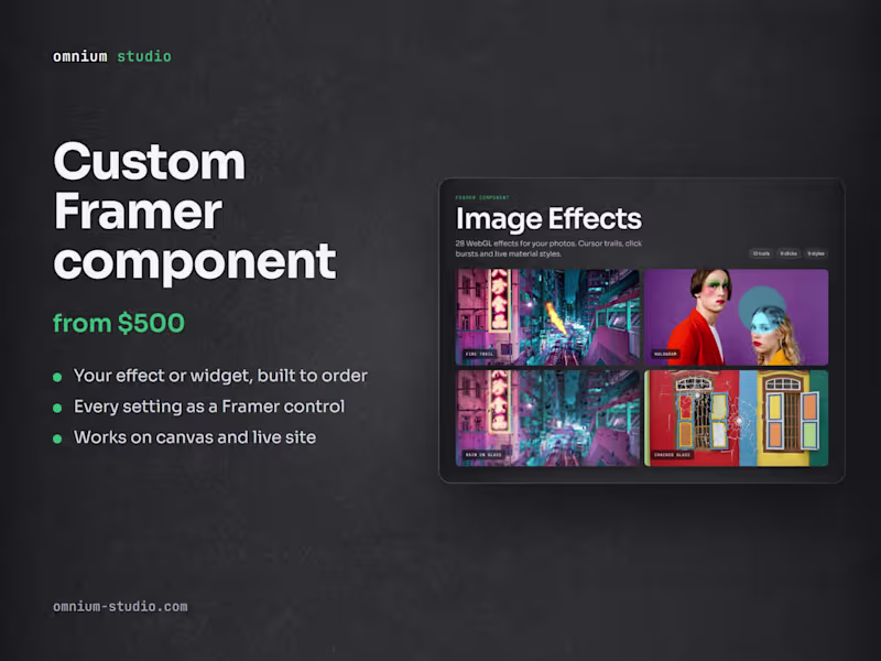 Cover image for Custom Framer component
