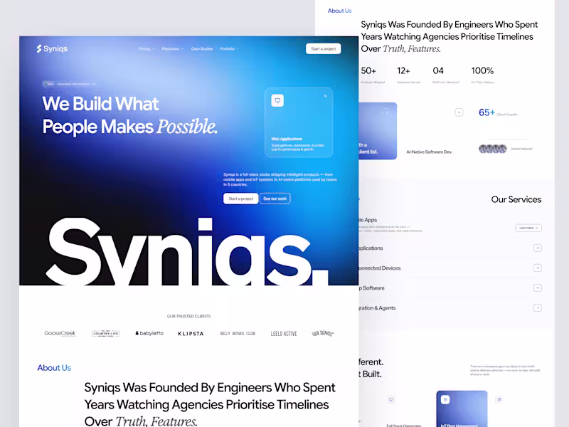 Cover image for SaaS Landing Page — Designed & Built in Framer