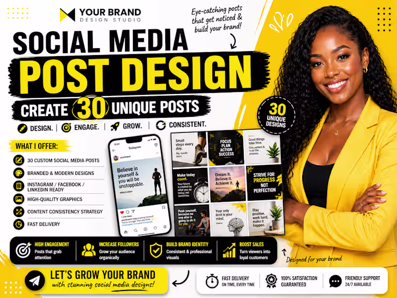 Cover image for Social Media Content Creation for Brand Engagement