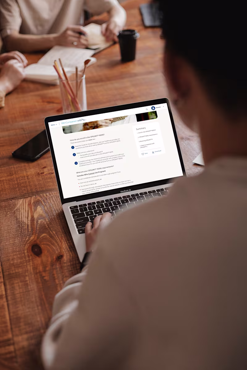 Cover image for Patient Portal Design for PAH Management