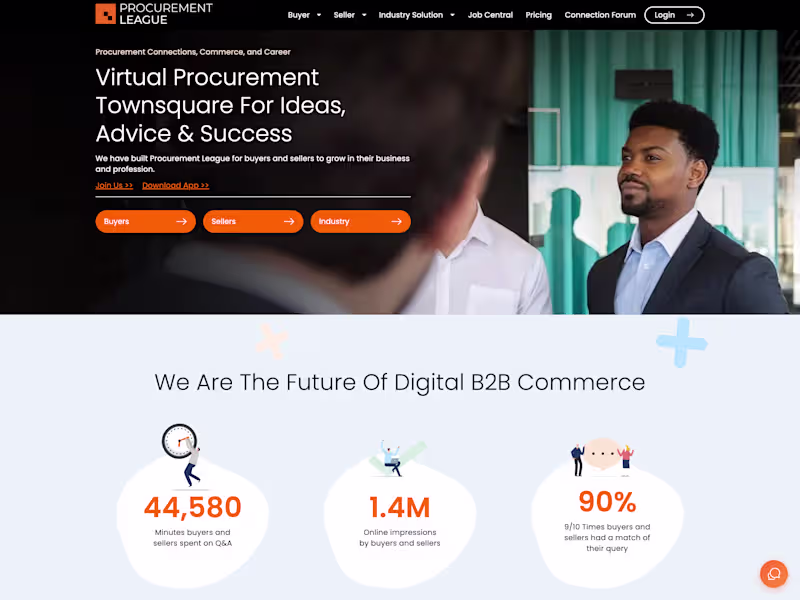 Cover image for Procurement League - Digital B2B commerce platform