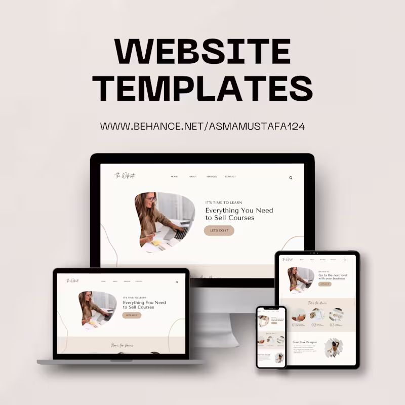 Cover image for Website Template for Course Creators & Coaches
